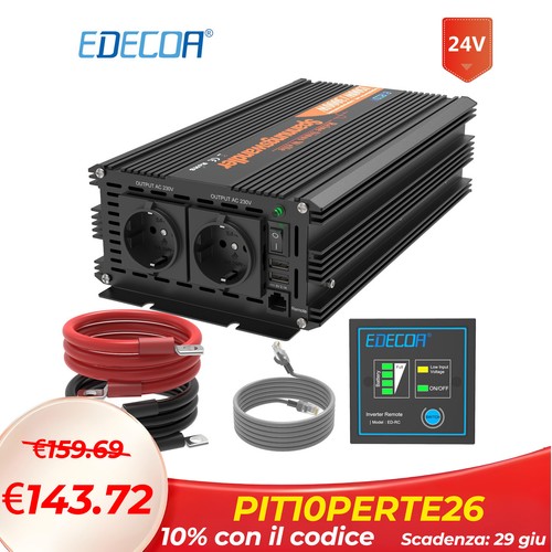 Edecoa convertitore 24v 220v - convertitore,