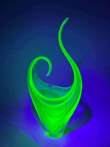 Vaso scultura vetro vaselina