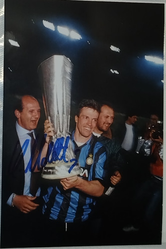 Autografo lothar matthaus foto - autografo,