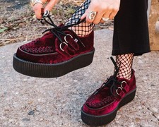 T.U.K. Shoes Creepers Burgundy