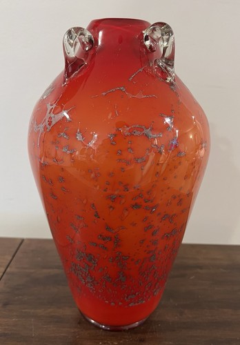 Vaso vetro soffiato - vetro, mano