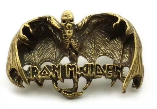 Iron maiden bronze anstecker - iron,