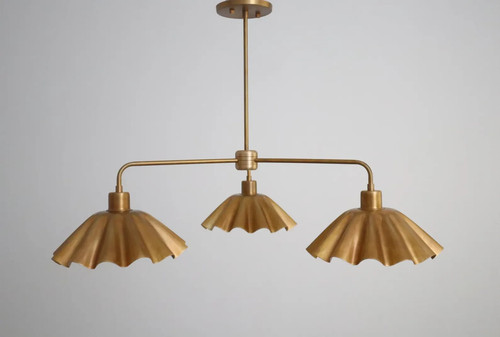 Lampadario ottone massiccio - ottone,