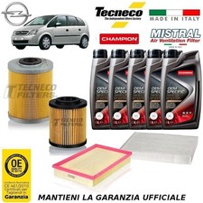 KIT TAGLIANDO PER OPEL MERIVA A 1.7 CDTI 75 CV 03> Y17DT - FILTRI+OLIO service