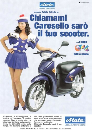Atala carosello prospetto - +,