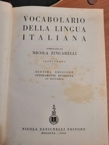 Vocabolario della lingua - vocabolario,