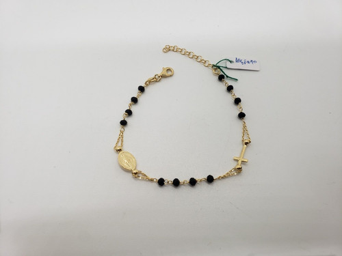 Bracciale rosario argento - bracciale,