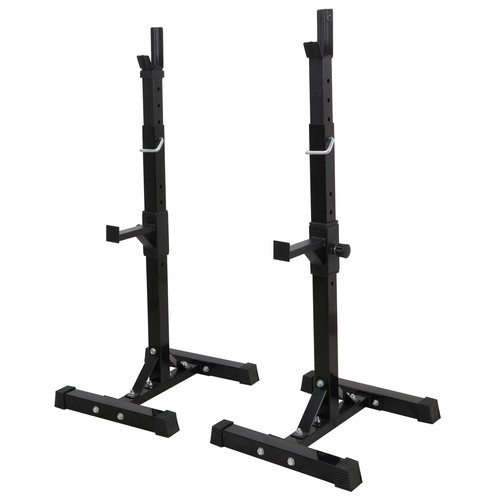 2pcs squat rack regolabile - rack,