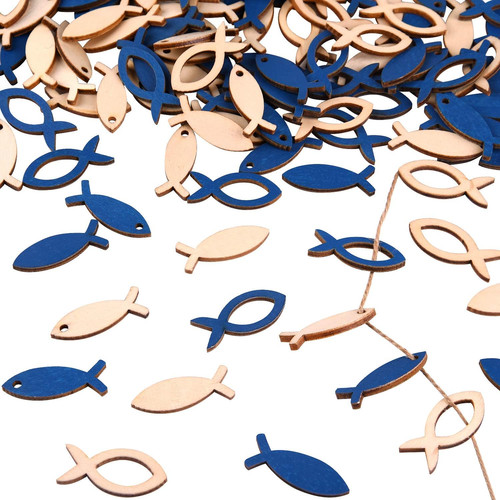 100 pesce legno - pz,