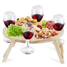 Tavolo Da Vino Da Esterno, Mini Wooden Picnic Table, Tavolino Pieghevole Da Vino