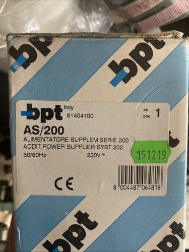 Bpt 200 alimentatore - bpt,