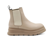 Stivaletto Da Donna, Frau, pelle beige, numero 38, nuovo con scatola