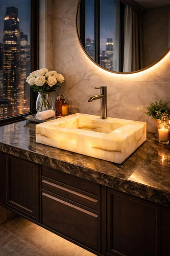 Lavabo vaso onice