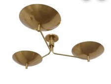 Lampadario tre luci metà