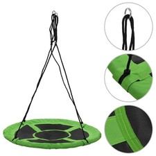 Altalena 110cm 100kg Verde con Corde Bambini 3+Anni Dondolo da Esterno vidaXL