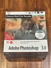 Adobe Photoshop 3.0 vintage 1995 per Mac e Power Macintosh - nuovo e sigillato!