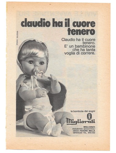 Pubblicità anni bambole - pubblicità,