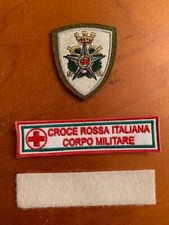 NUOVO - kit patch per giacca vegetata Corpo Militare Croce Rossa Italiana