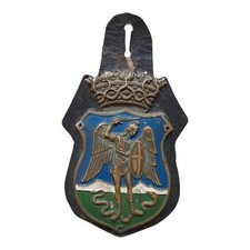 *HH* Medaglia Religiosa Votiva Devozionale San Giorgio Con Drago Distintivo 