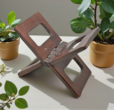 Antico di Legno Santo Quran Libro Stand Originale Vecchio Mano