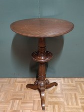 TAVOLINO ROTONDO DI SERVIZIO IN NOCE EPOCA 900