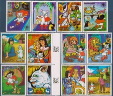 Paraguay 1982 Gatto con gli stivali fiabe racconti popolari gatti libri IYC/Bambino MNH/2