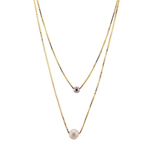 Collana doppia catenina - doppia,