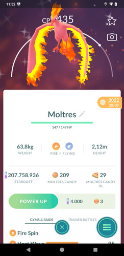 Shiny moltres 20k star d - -, star.d