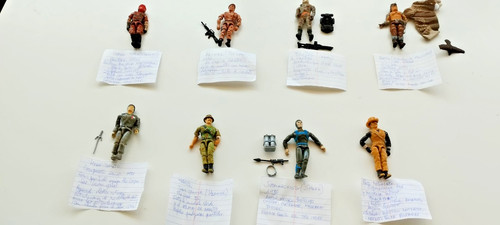 Vintage joe figures lot - joe,