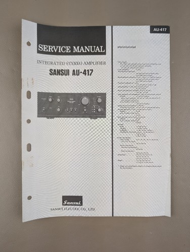 Sansui 417 amplificatore - au-417,