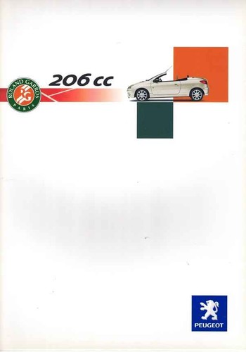 Catalogue brochure peugeot 206 - catalogue,