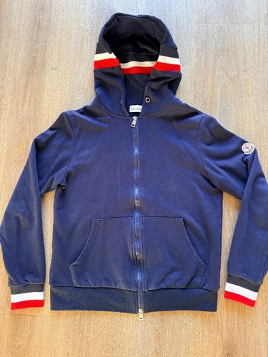 Felpa moncler slim fit blu - fit,
