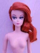 Nuova Barbie Nuda Fashion Model Collezione Lavanda Luxe Silkstone Doll Redhead 