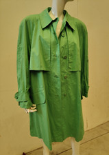 TRENCH/CAPPOTTO/GIACCA   DONNA VINTAGE  IN COTONE  COLORE VERDE   -   TG.44