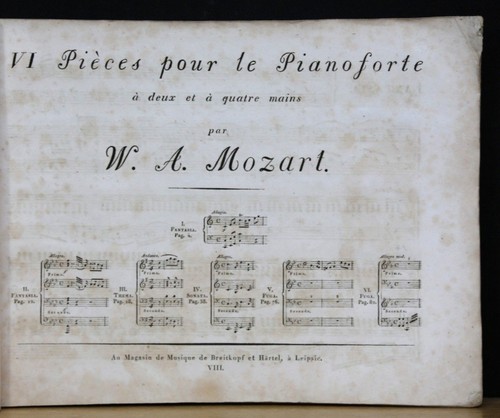 Mozart pièces pour - vi,