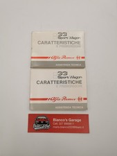 Libretti caratteristiche e prescrizioni Alfa Romeo 33 Sport Wagon