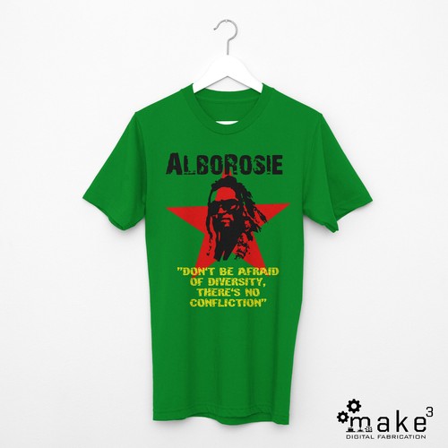 Shirt alborosie musica - t-shirt,