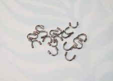 10pz salva fili wire guardian in acciaio inox 316 colore argento scuro 6x5mm