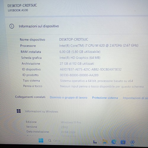 Portatile lifebook 530 - portatile,