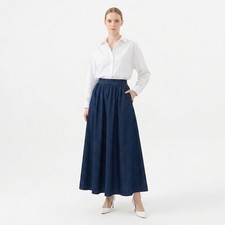 Maxi gonna denim - non, lavata