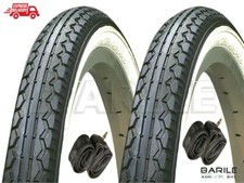 N°2 Copertoni + N°2 Camere d'Aria Bici 16 x 1.75 Graziella BIANCO / NERO  KENDA