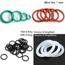 Guarnizione O-ring Silicone 1mm FKM NBR O-Ring Rondella Gomma Nitrilica O Ring OD 3mm - 80mm 