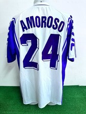 MAGLIA FIORENTINA AMOROSO MATCH WORN INDOSSATA SHIRT CAMISETA COA 1999/2000