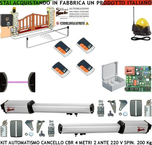 Cancello elettrico 2 ante - elettrico,