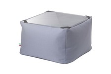 POUF TAVOLINO IMBOTTITO PER PISCINA PROFESSIONALE GRIGIO CHIARO