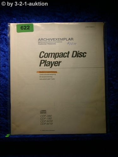 Sony manuale cdp - manuale,