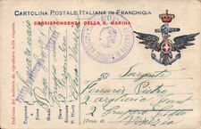 1917 - FRANCHIGIA REGIA MARINA - V° GRUPPO DI SEZIONI AEROSTATICHE VENEZIA