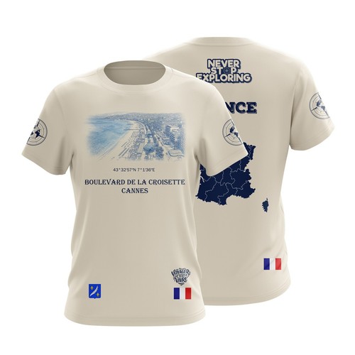Shirt cannes francia grafica - t-shirt,