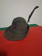Berretto Cappello Alpino 2 Reggimento   Fregio Esercito Nappina E Penna