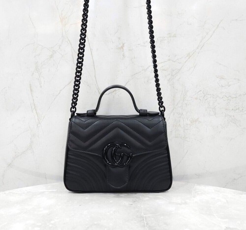 Gucci sac main marmont noir - sac,